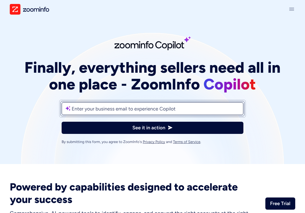 ZoomInfo Copilot — [object Object],[object Object],[object Object],[object Object],[object Object],[object Object],[object Object]