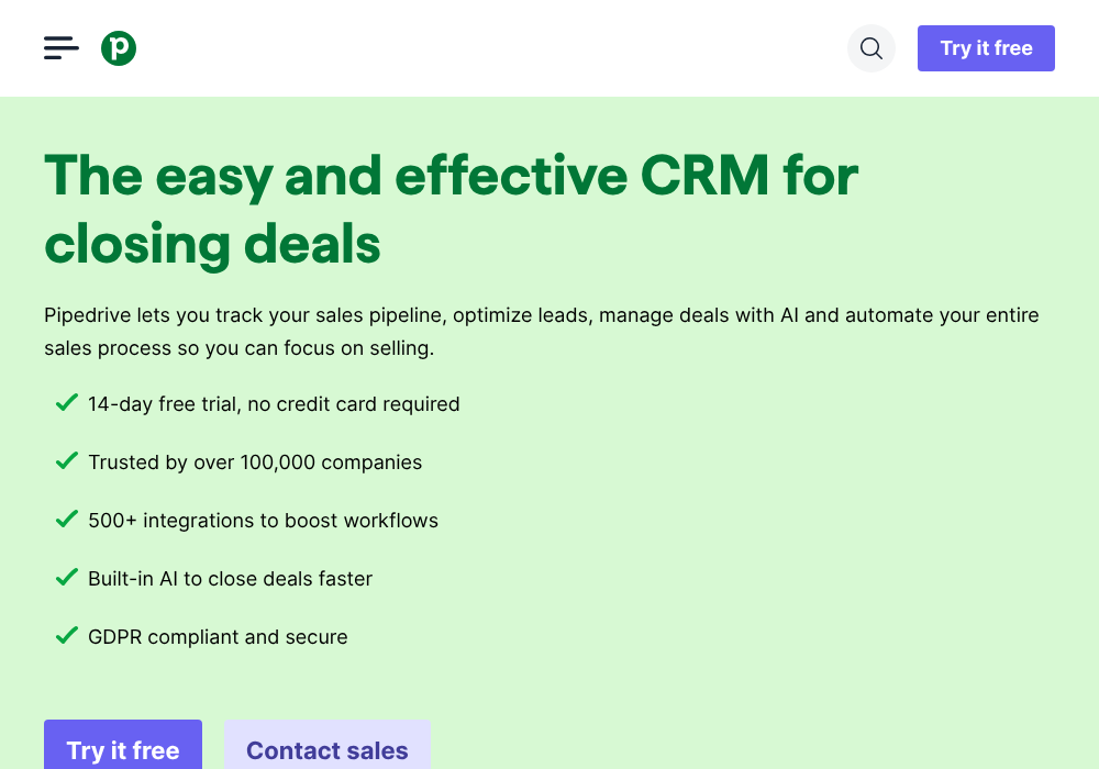 Pipedrive Smart CRM — [object Object],[object Object],[object Object],[object Object]