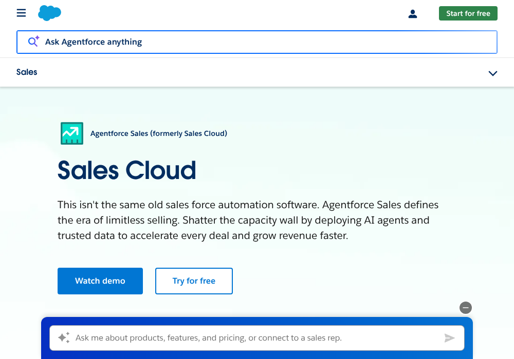 Salesforce Sales Cloud — [object Object],[object Object],[object Object],[object Object],[object Object]